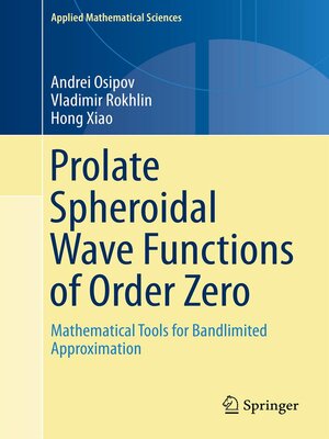 cover image of Prolate Spheroidal Wave Functions of Order Zero